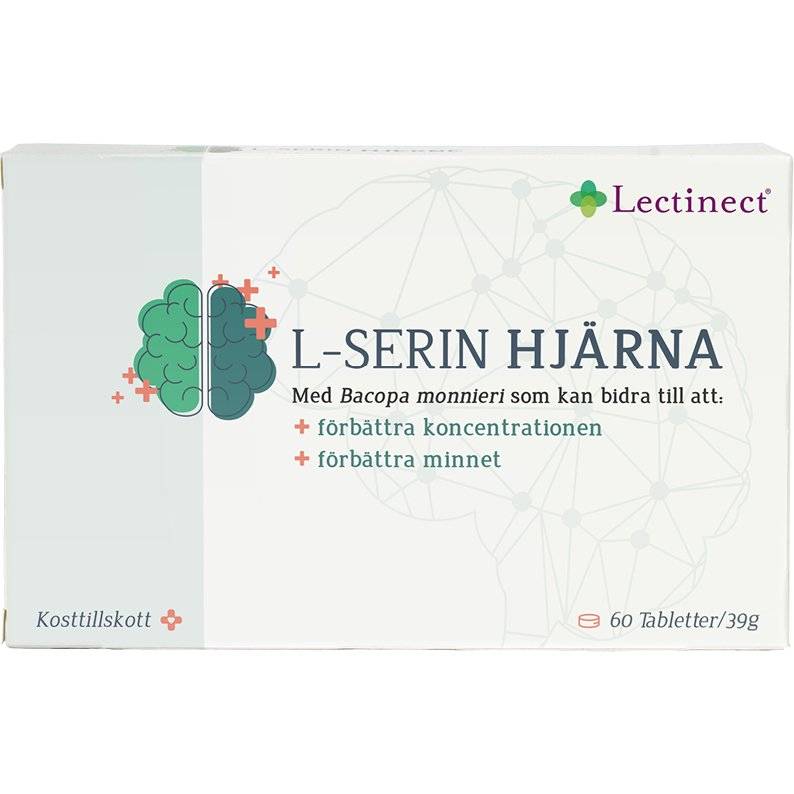 L-Serin Hjärna - 60 tabletter - quantity-1